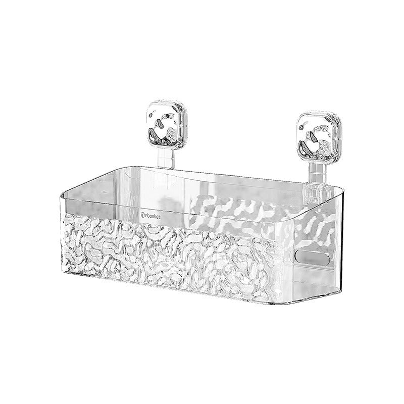 Hanging Bathroom Storage Basket Wall Mount Toilet Rack Punch-Free Multi-Purpose