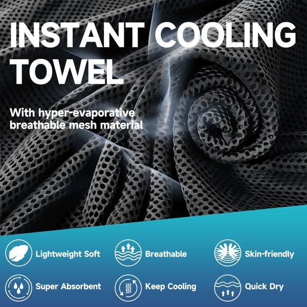 Cooling Towel Set - Soft Microfiber Ice Towels for Sports & Fitness