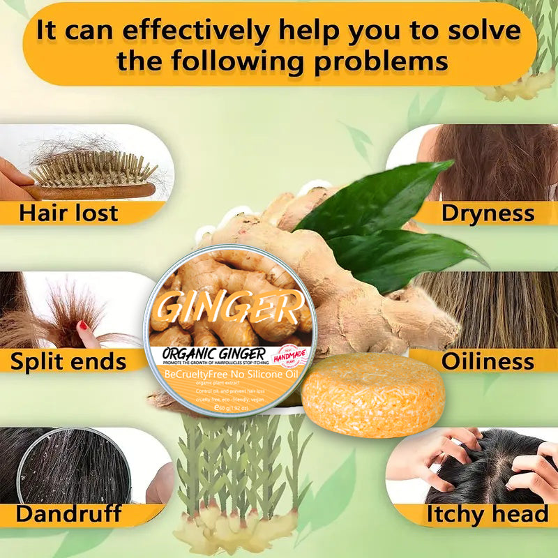 Ginger Shampoo Bar - 60g