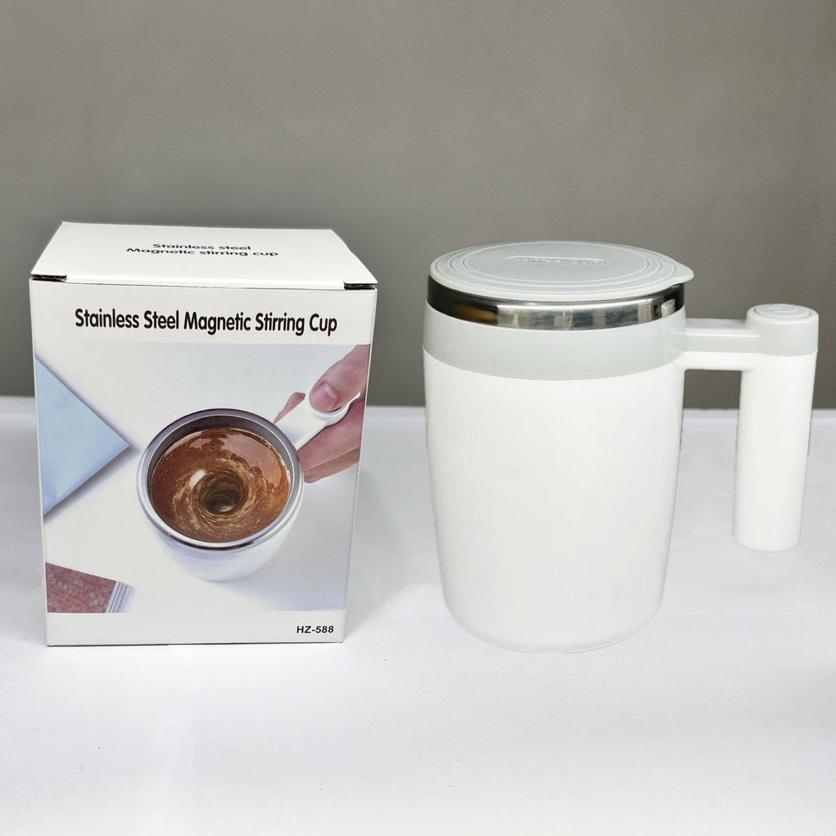 Rechargeable Magnetic Mixing Coffee Cup - 400ml Nordic Style Portable Blender