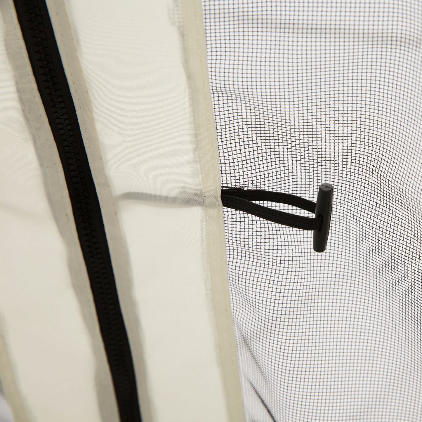 9.8' x 13.1' Gazebo Netting Replacement - Black Polyester