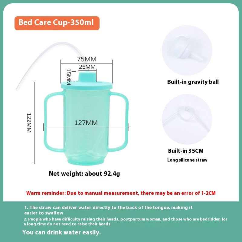 Choke-Proof Drinking Water Cup for Elderly and Pregnant Women - Bedside Safe Water Bottle