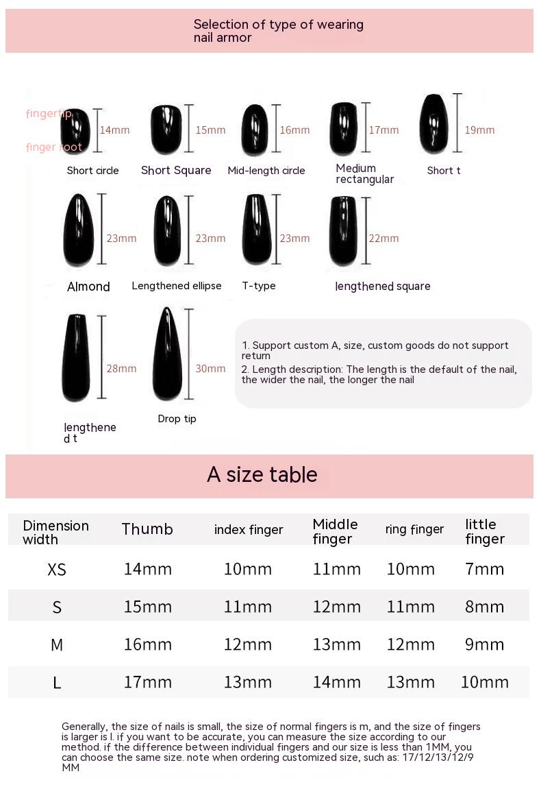 Nail Stickers Removable Patch - 10 Pair Set