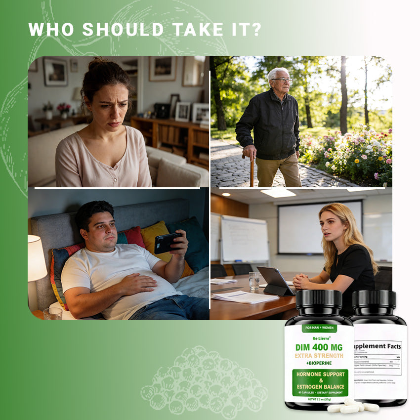 DIM Supplement 400mg - Hormone Balance for Men & Women - 60 Capsules