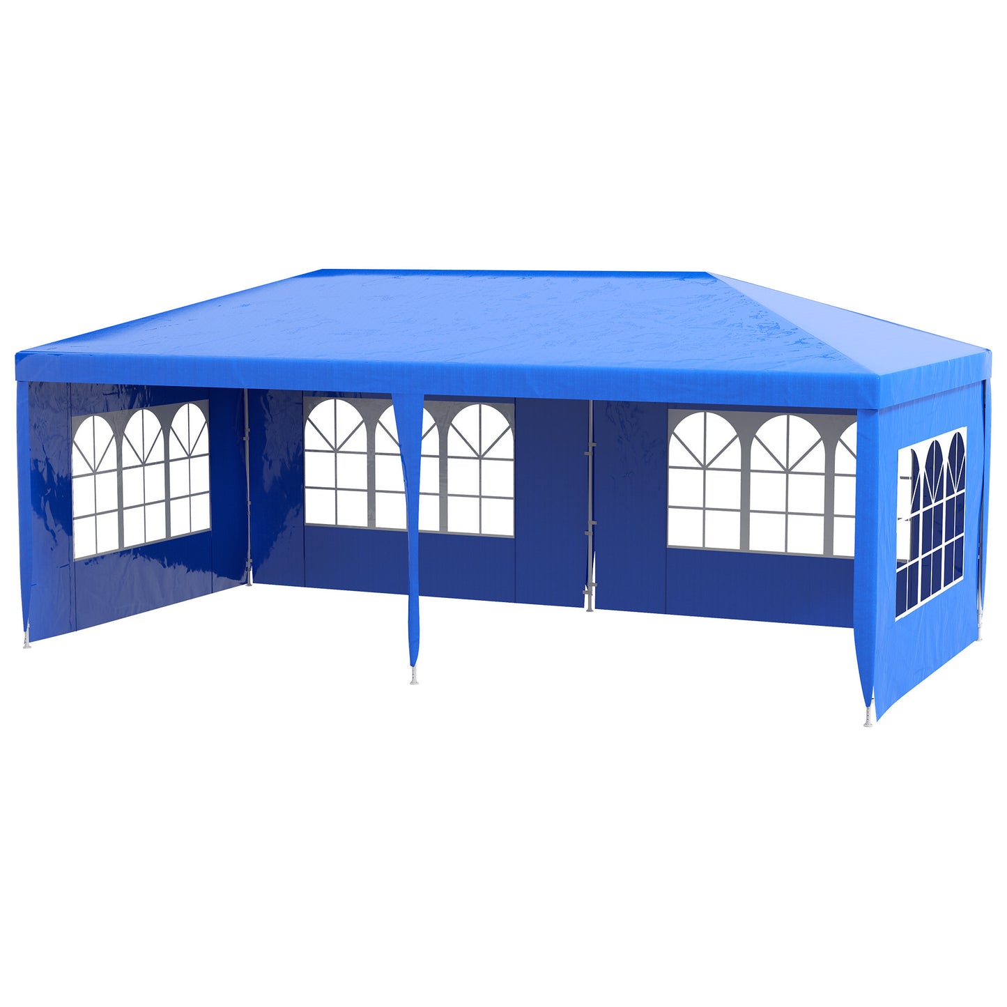 Large Outdoor Party Tent with 4 Removable Sidewalls - Blue