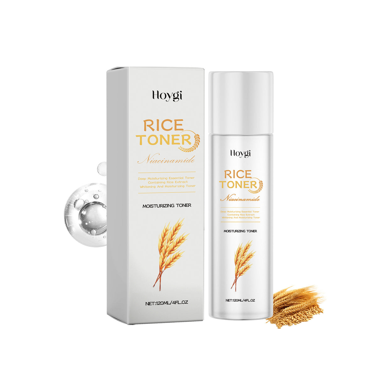 Moisturizing Facial Lotion with Rice Extract - 120ML Hydrating Skin Care