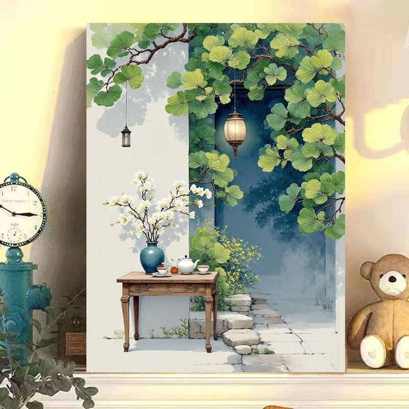 Handmade Fill-In Coloring Stress-Relief Wall Art - Decorative Healing Canvas