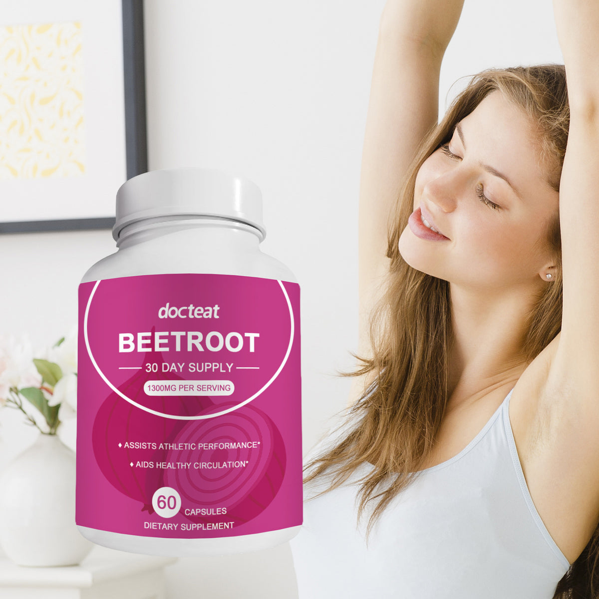 Beet Root Extract Capsules - Dietary Fiber Support