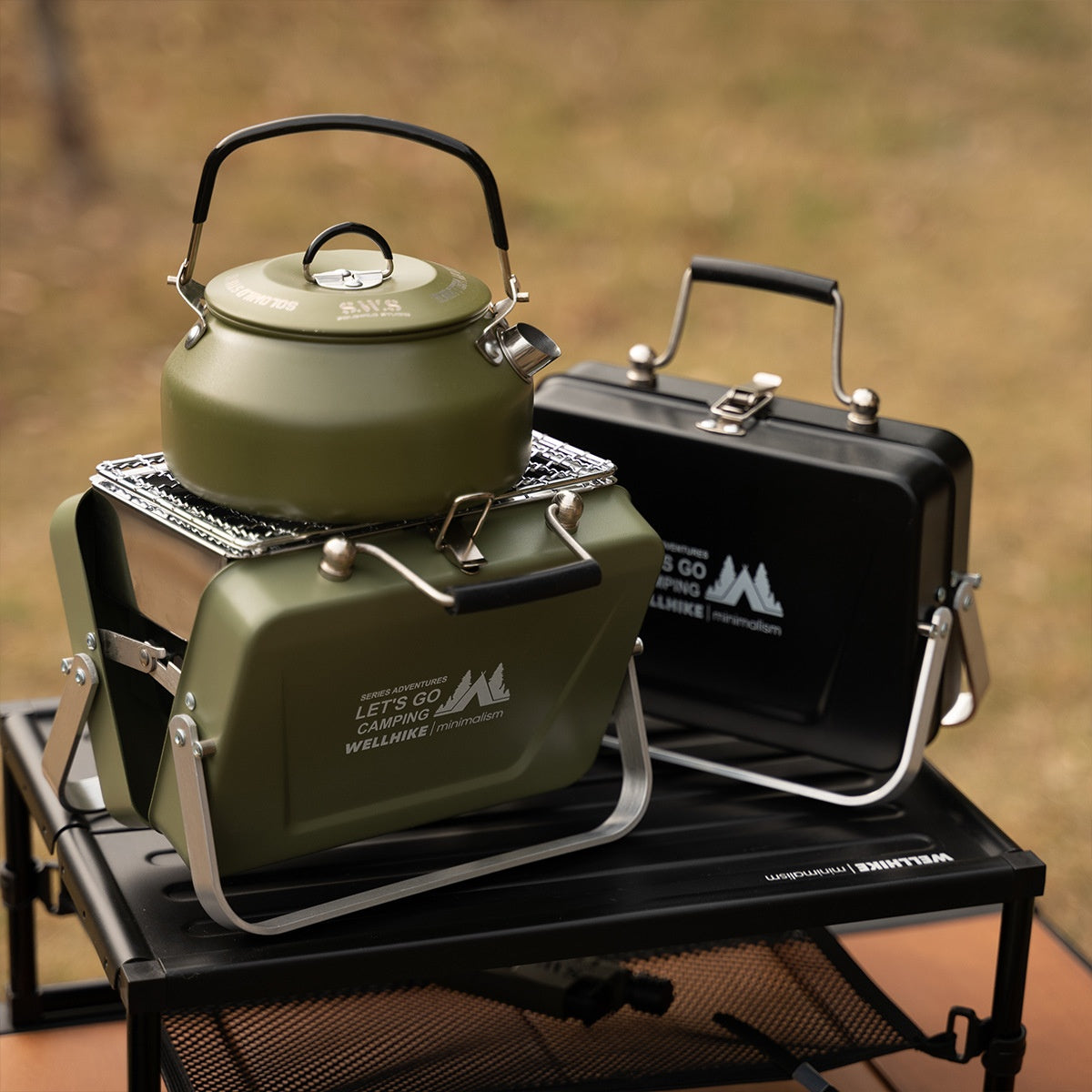 Portable Mini Barbecue Oven for Outdoor Use Foldable Camping Grill