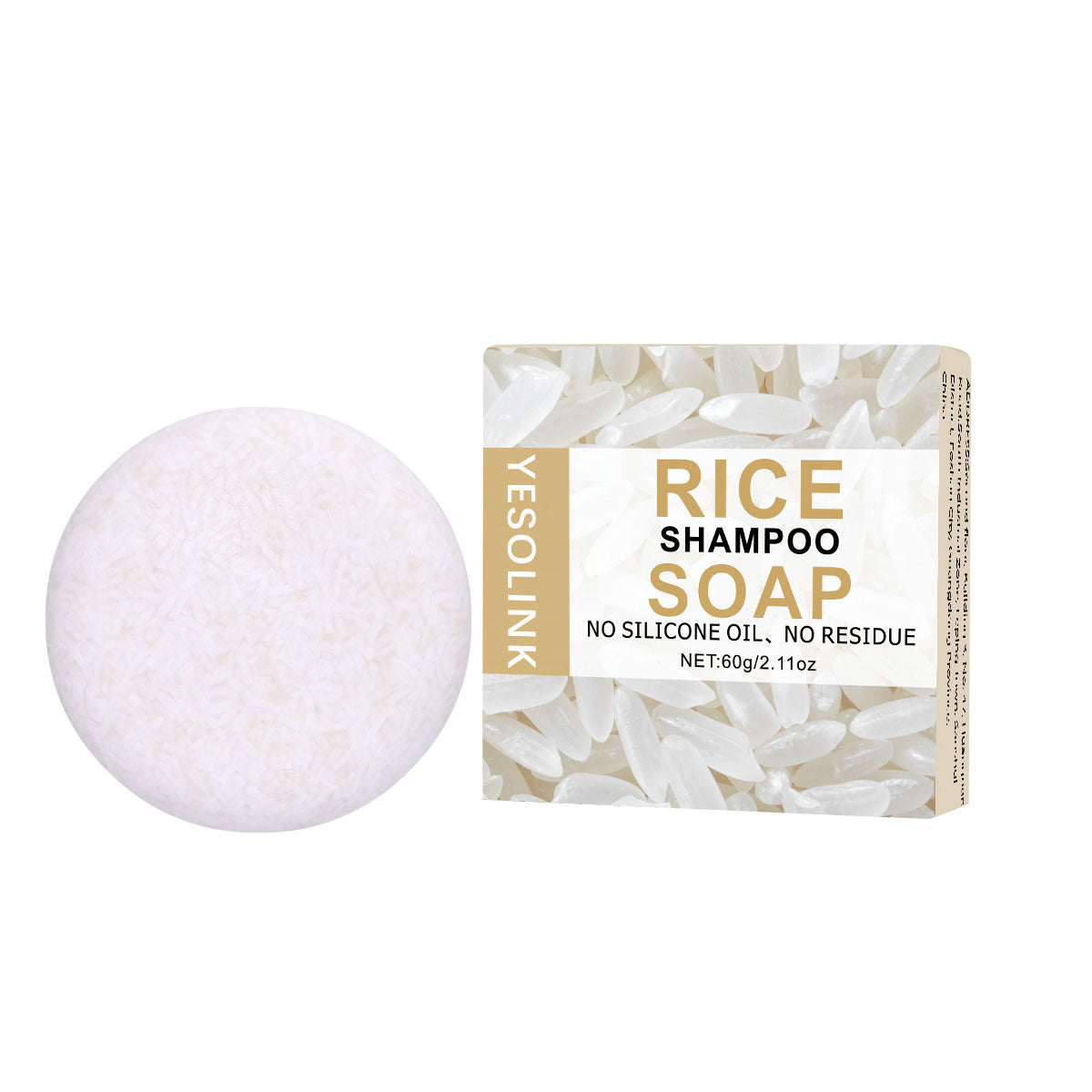 Rice Extract Hair Shampoo Bar - 60g