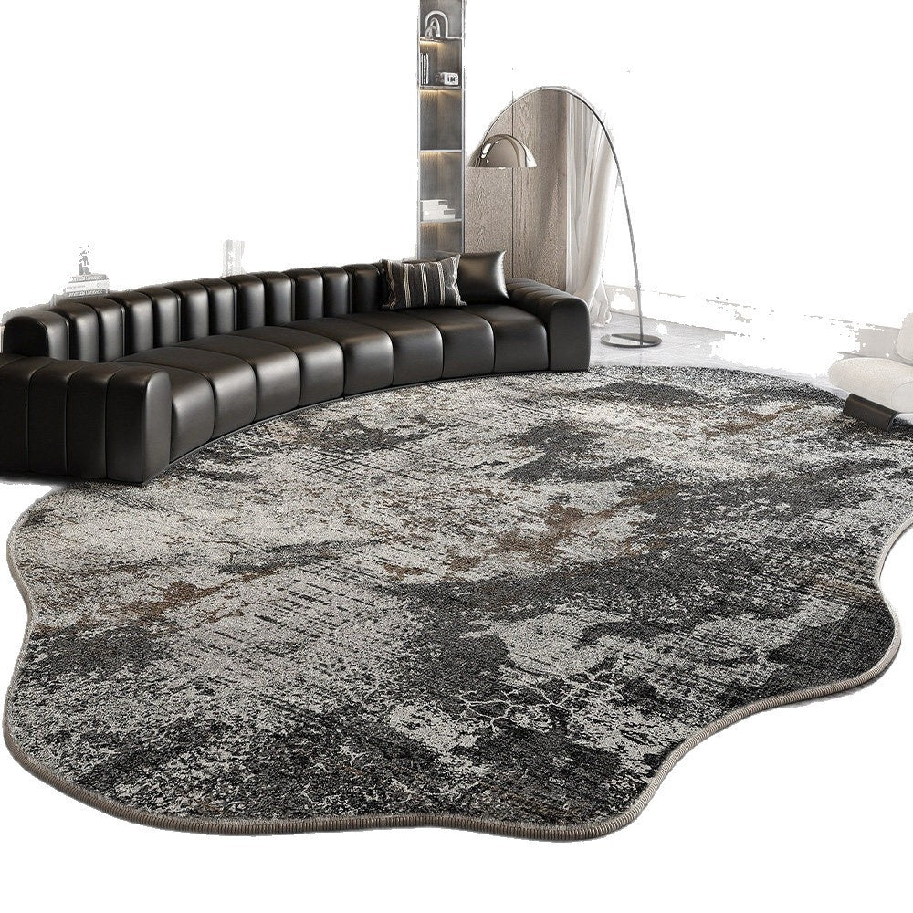 Irregular Shaped Cashmere-Like Water and Oil Absorbent Carpet for Living Room