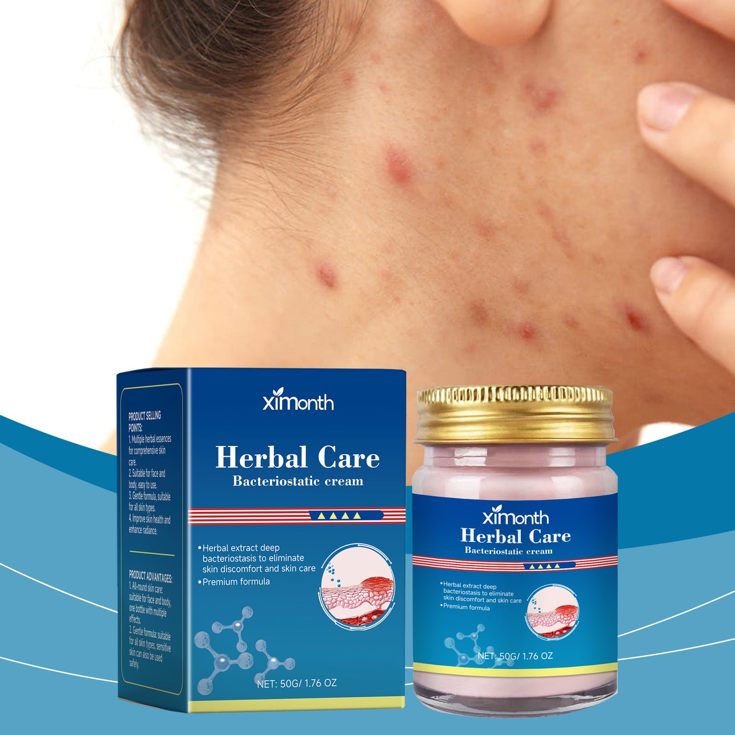 Herbal Skin Repair Cream - Soothing Moisturizer for Face and Body