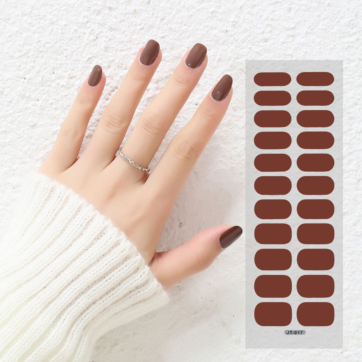 Semi-Curing Nail Art Stickers with Phototherapy Gel for Nail Art Kits