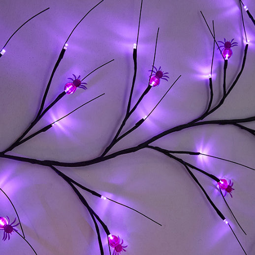 Halloween Rattan LED Tree Lights - Artificial Vines & Decorative Lighting