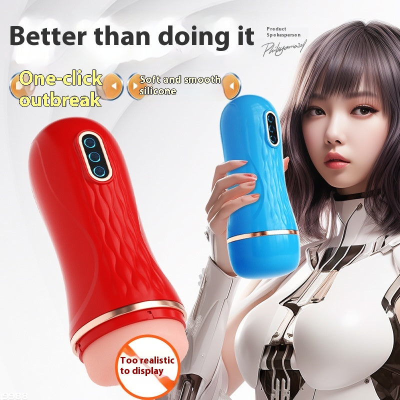 Automatic Simulation Male Sucking Cup - Adjustable Manual & Electric Variants