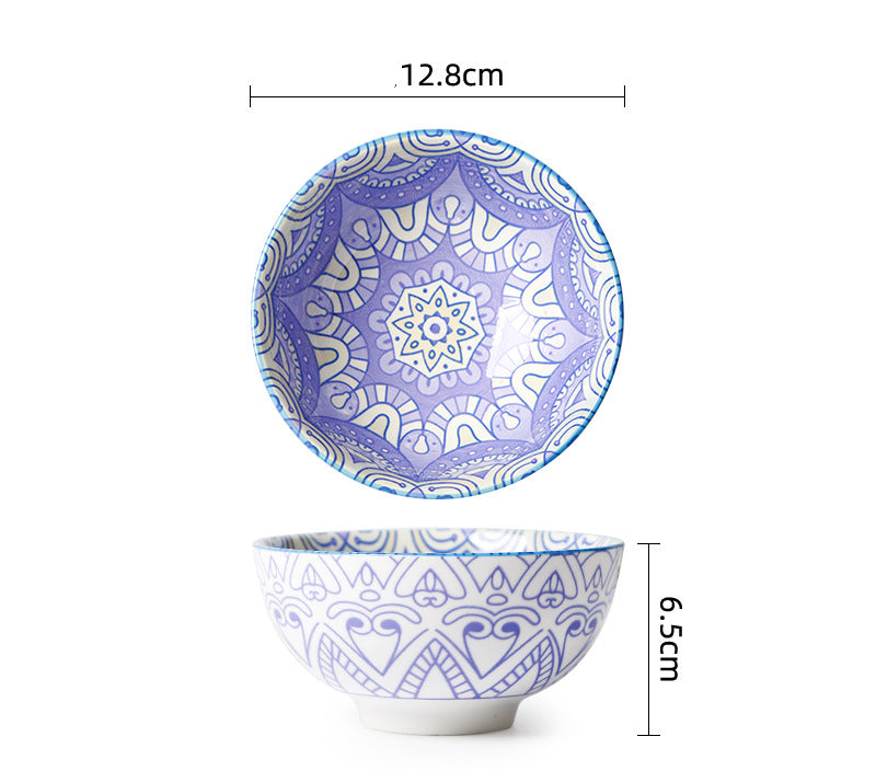 Ceramic Soup & Porridge Bowl - Porcelain Round Tableware for Kitchen