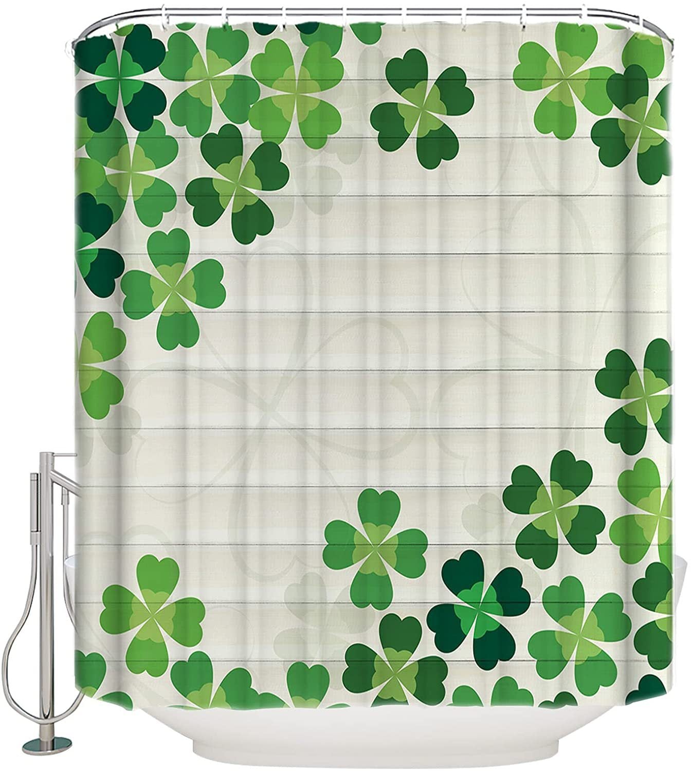 Waterproof Digital Printing Shower Curtain - Holiday Series Modern Bathroom Decor