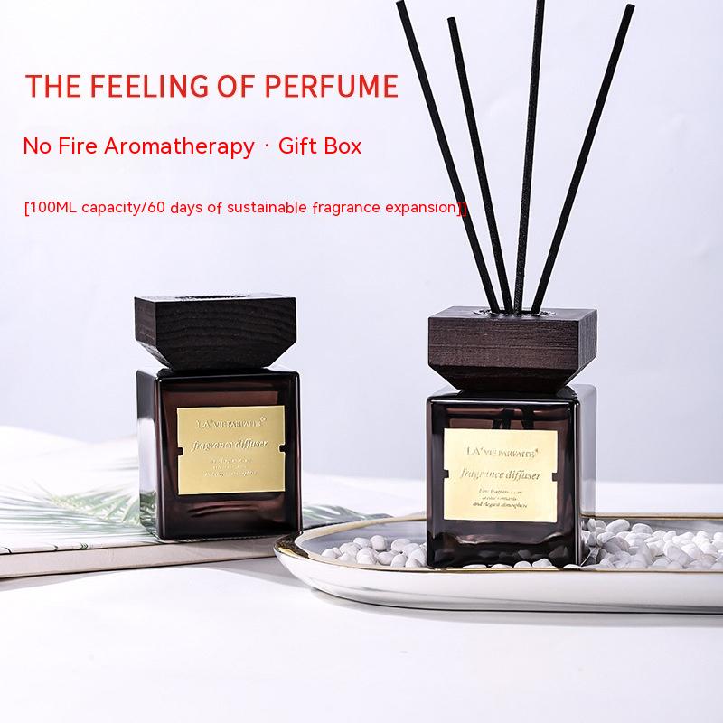 Reed Diffuser with Essential Oil – 100ml Wooden Lid