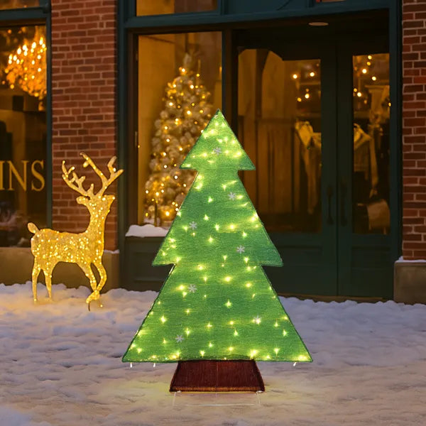 4FT Pre-Lit Christmas Tree with 110 Warm White LED Lights