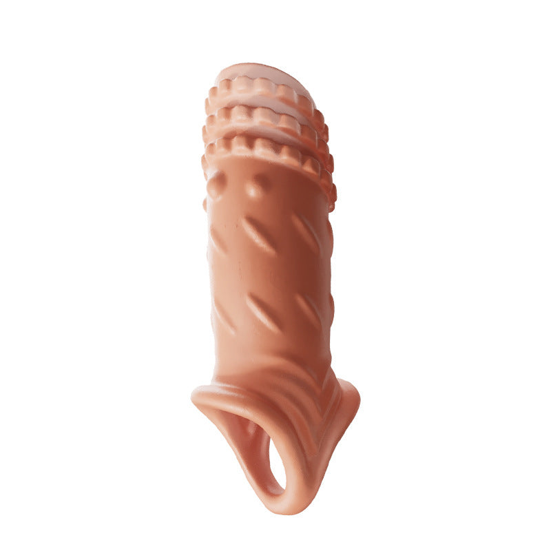 Male Condom Wearables Crystals - Long Thick Flexible Cover for Intimate Use