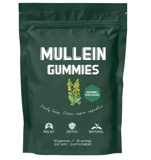 True Lungs Mullein Gummies - Herbal Respiratory Support, 60 Gummies