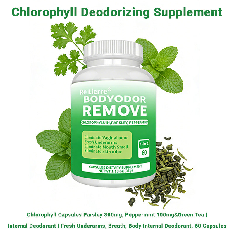 Chlorophyll Complex Supplement with Parsley & Peppermint - 60 Capsules