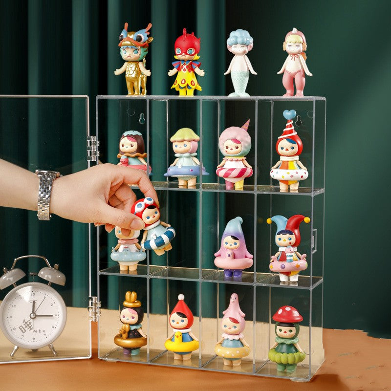 Acrylic Blind Box Storage Display Rack Wall Mount Bubble Matt Doll Cabinet Organizer