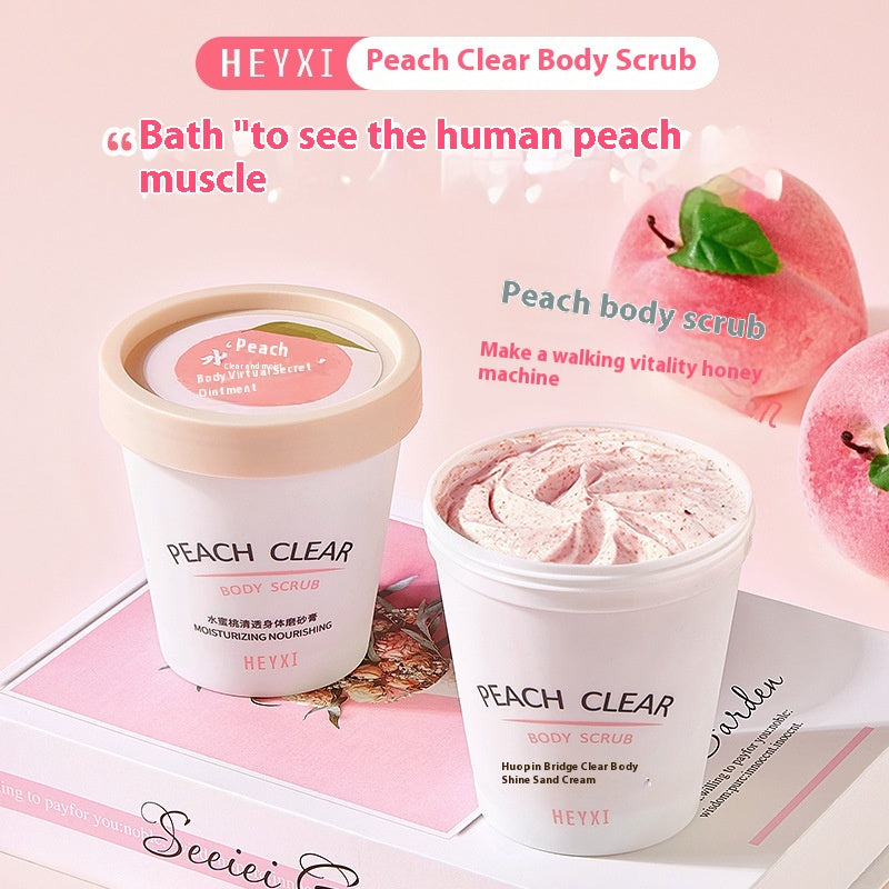 Peach Moisturizing Body Scrub Cream - 200g Hydrating Exfoliator