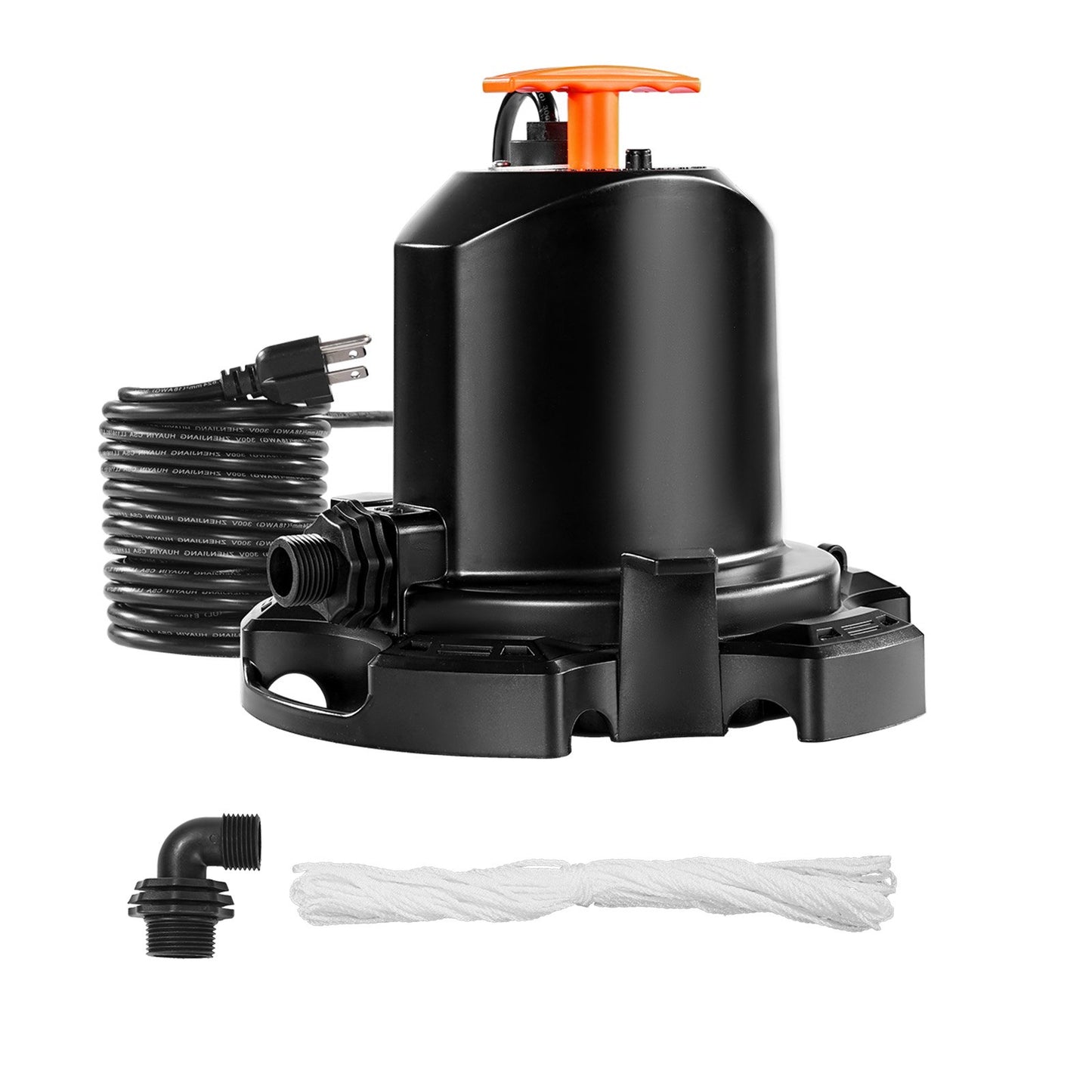 Pool Cover Pump 1/2 HP Submersible Water Drainage with 1575 GPH & 25 Ft Cord