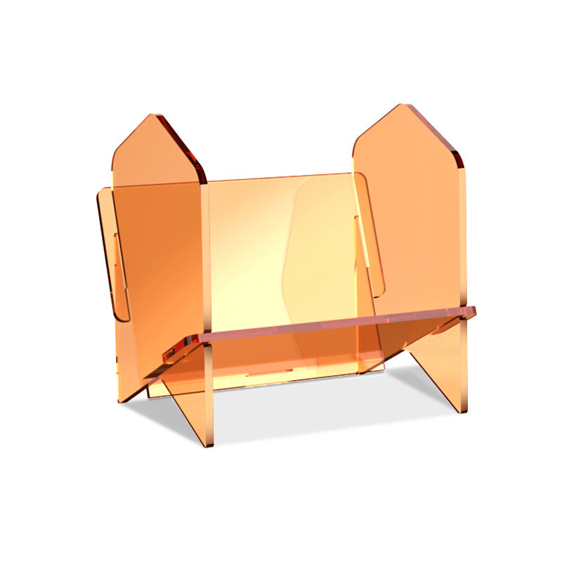 Acrylic Bookshelf Storage Rack - Modern Clear & Frosted Home Organizer