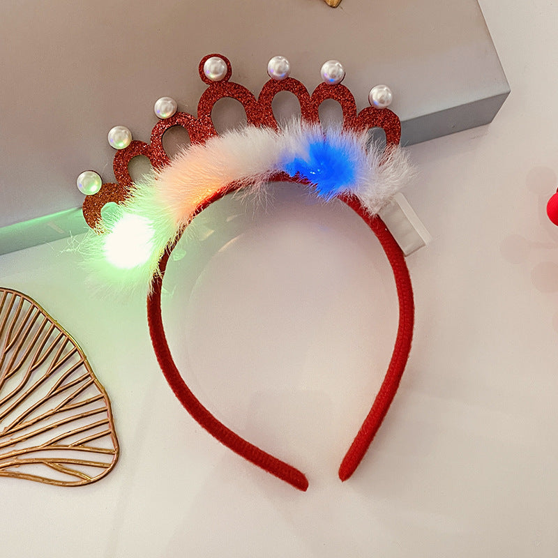 Christmas Light Headband for Women – Snowflake & Holiday Styles