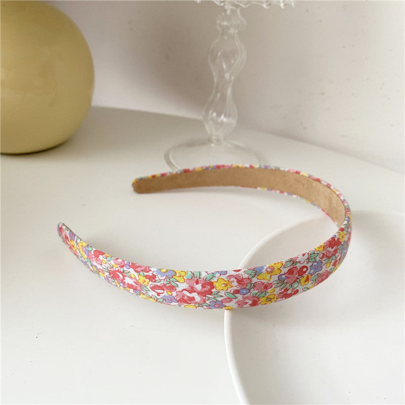 Plaid Flower Fabric Headband