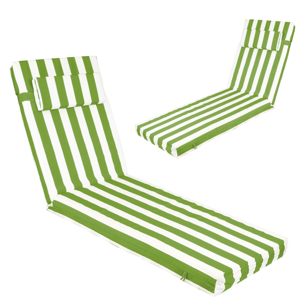 Waterproof Outdoor Chaise Lounge Cushion - 72" x 21" x 3"