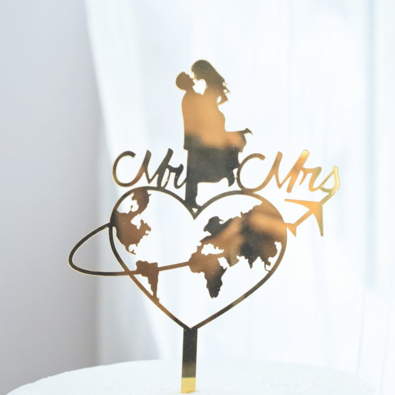 Wedding Proposal Acrylic Cake Insert - Love Heart Ring & More