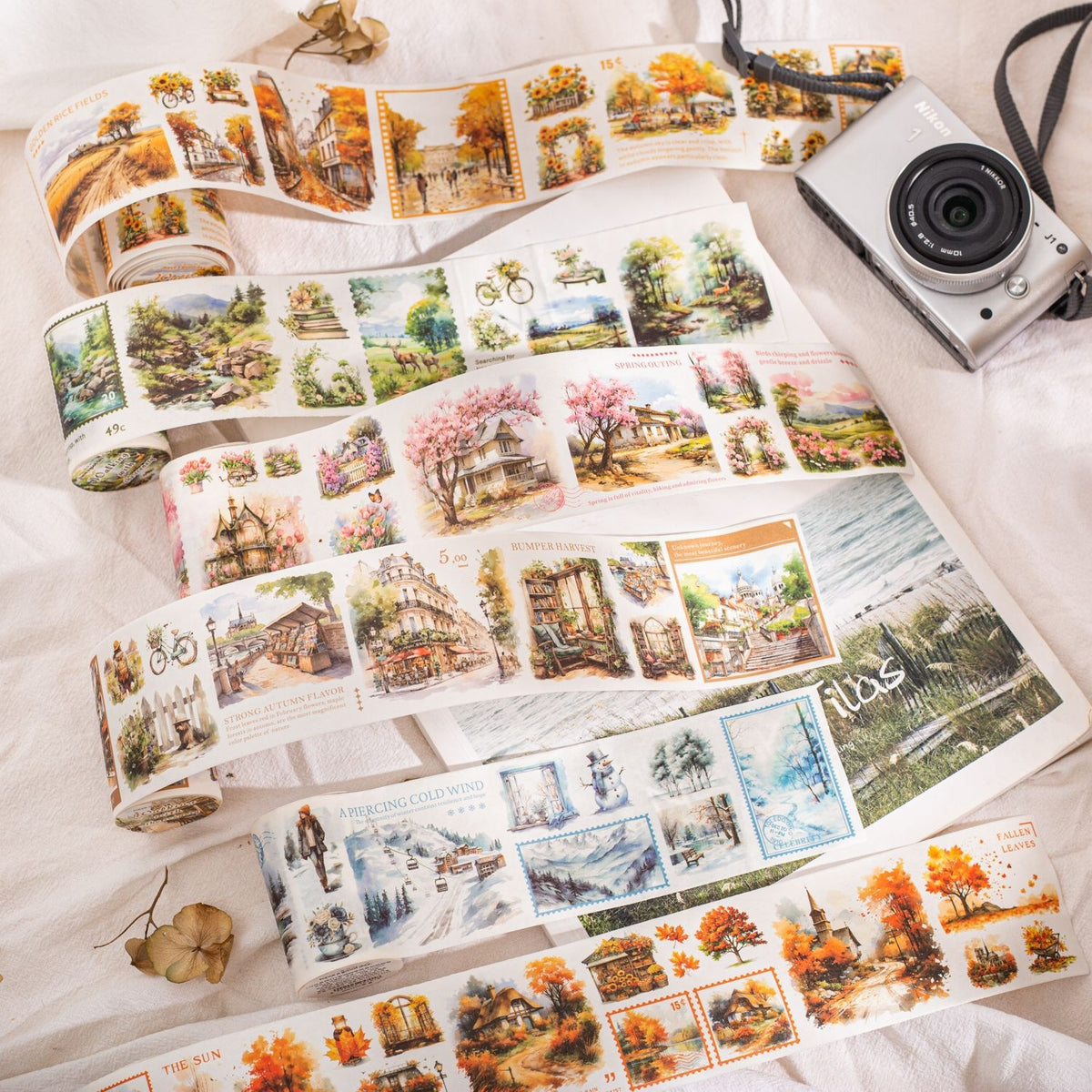 Decorative Landscape Tape Set - 6 Models for DIY Home & Garden Projects