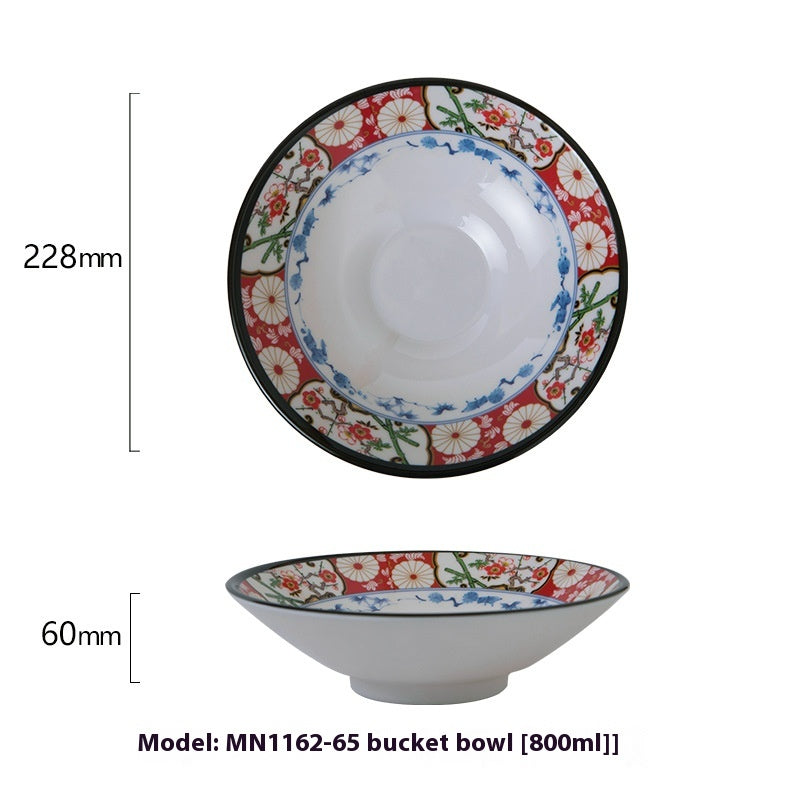 Japanese Cow-Shaped Porcelain Bowl Set for Kitchen & Dining