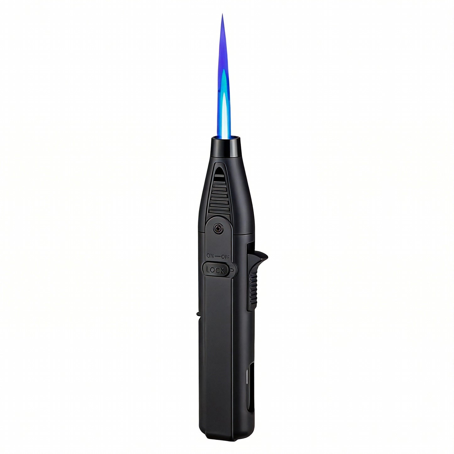 Windproof Torch Lighter with Safety Lock for Camping & BBQ
