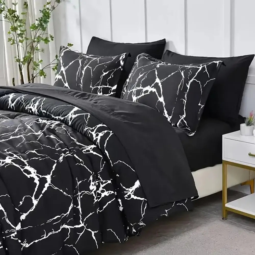 Twin Duvet Cover Set with Pillowcase - Boho Red Style