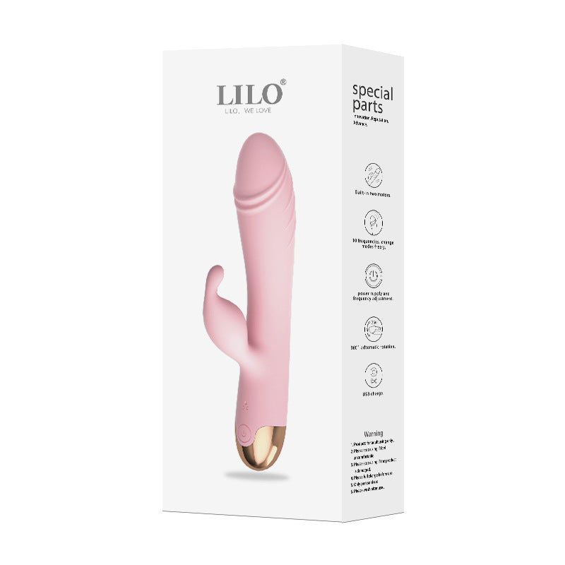 Rotating Vibration Massager with Double Shock for Women - Multi-Frequency Internal & External Stimuli