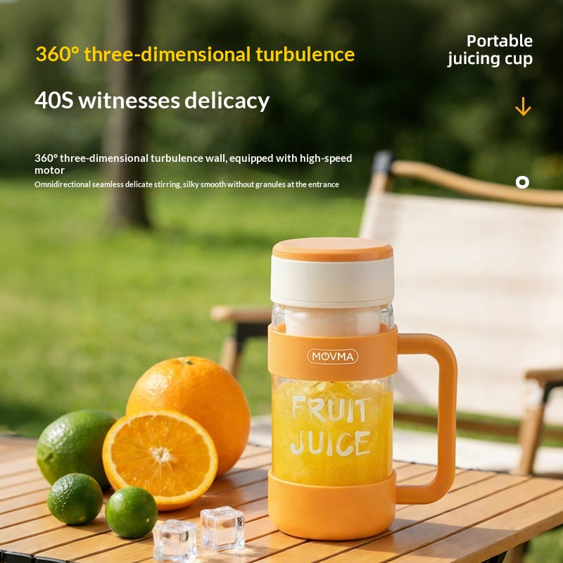 Portable Electric Juicer Cup 600ml Small Rechargeable Fruit Mixer