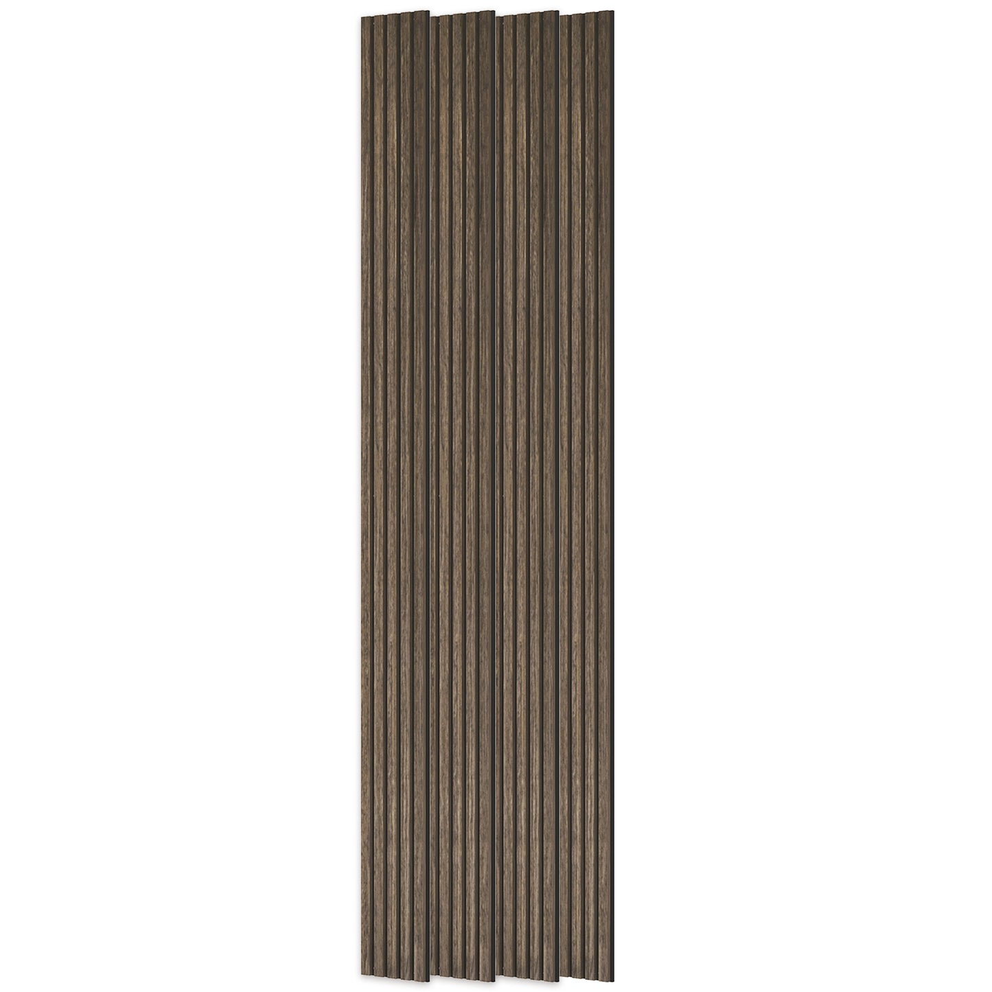 Acoustic Wood Wall Panels - 4 Pack Sound Absorbing Slats, Walnut
