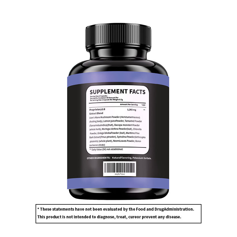 Pineal Guard Brain Support Supplement - Memory & Focus Vitamins - 60 Capsules