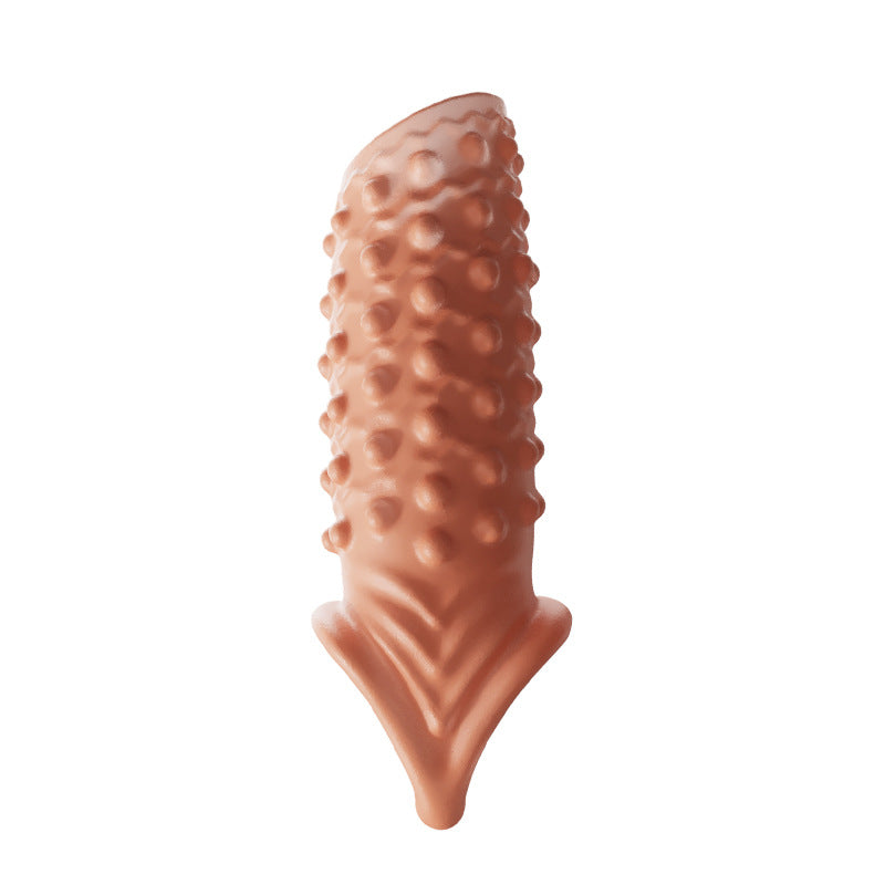 Male Condom Wearables Crystals - Long Thick Flexible Cover for Intimate Use