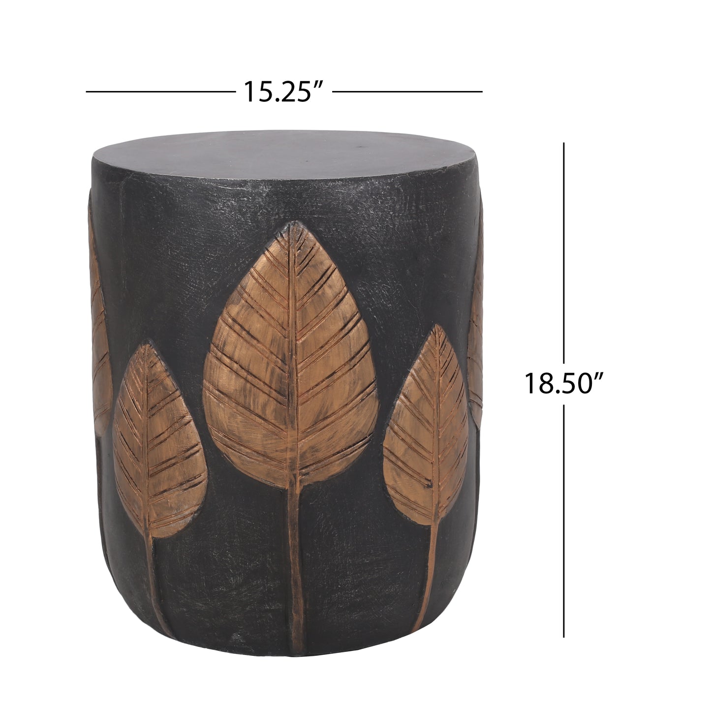 Lightweight Concrete Outdoor Side Table - Copper