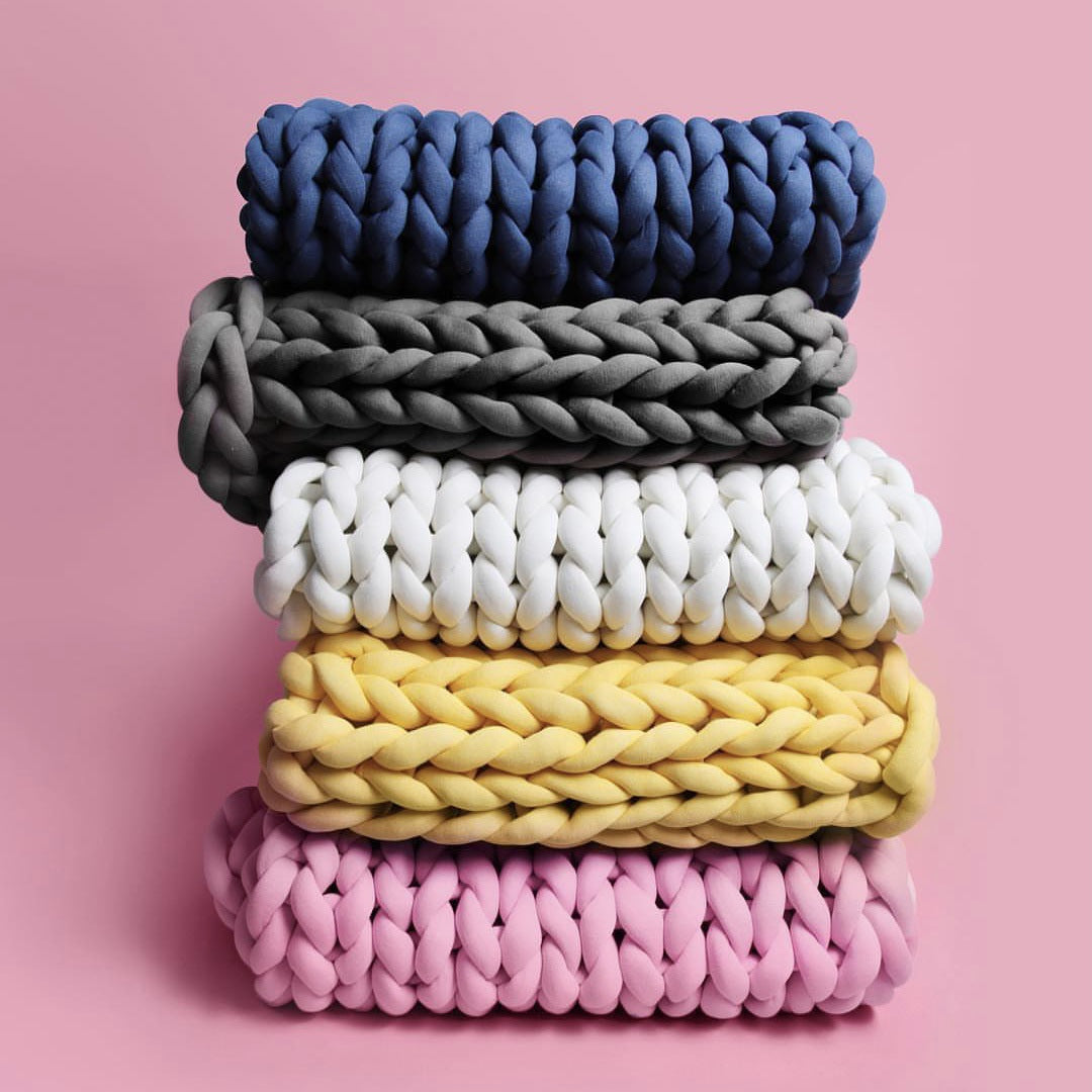 Cross Border Hand Woven Wool Blanket - Thick & Soft Home Bedding