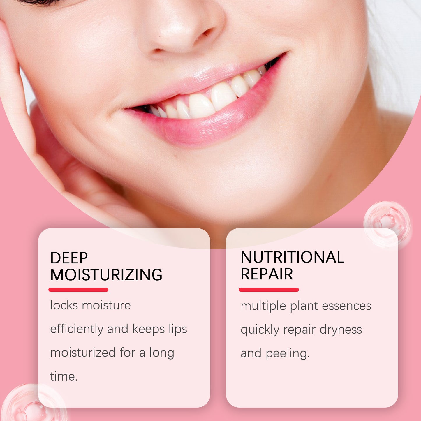Pomegranate Lip Mask - Moisturizing Vitamin E Lip Treatment for Dry Lips