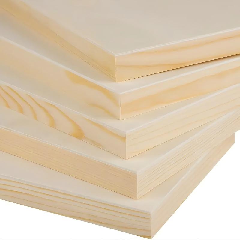 20-Piece Premium Pine Art Panels - Thick & Durable Blank Surfaces