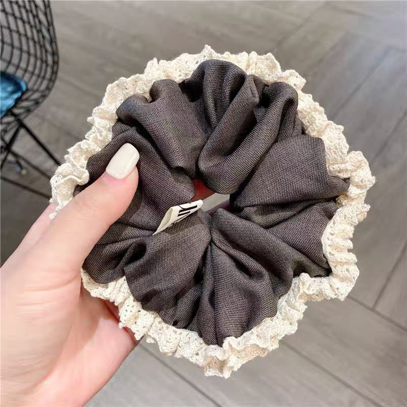Summer Sweet Lace Scrunchie Hair Tie - Elegant Floral Hair Accessory