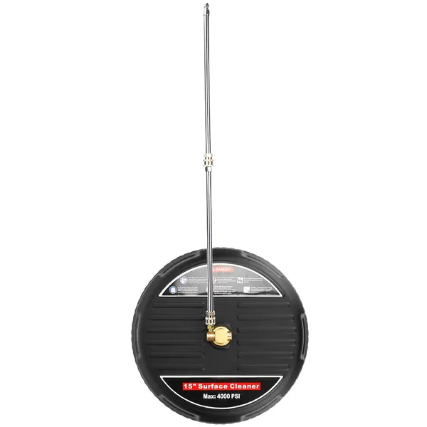 15in Power Washer Surface Cleaner High Pressure 4000PSI Flat Surface Disc Broom
