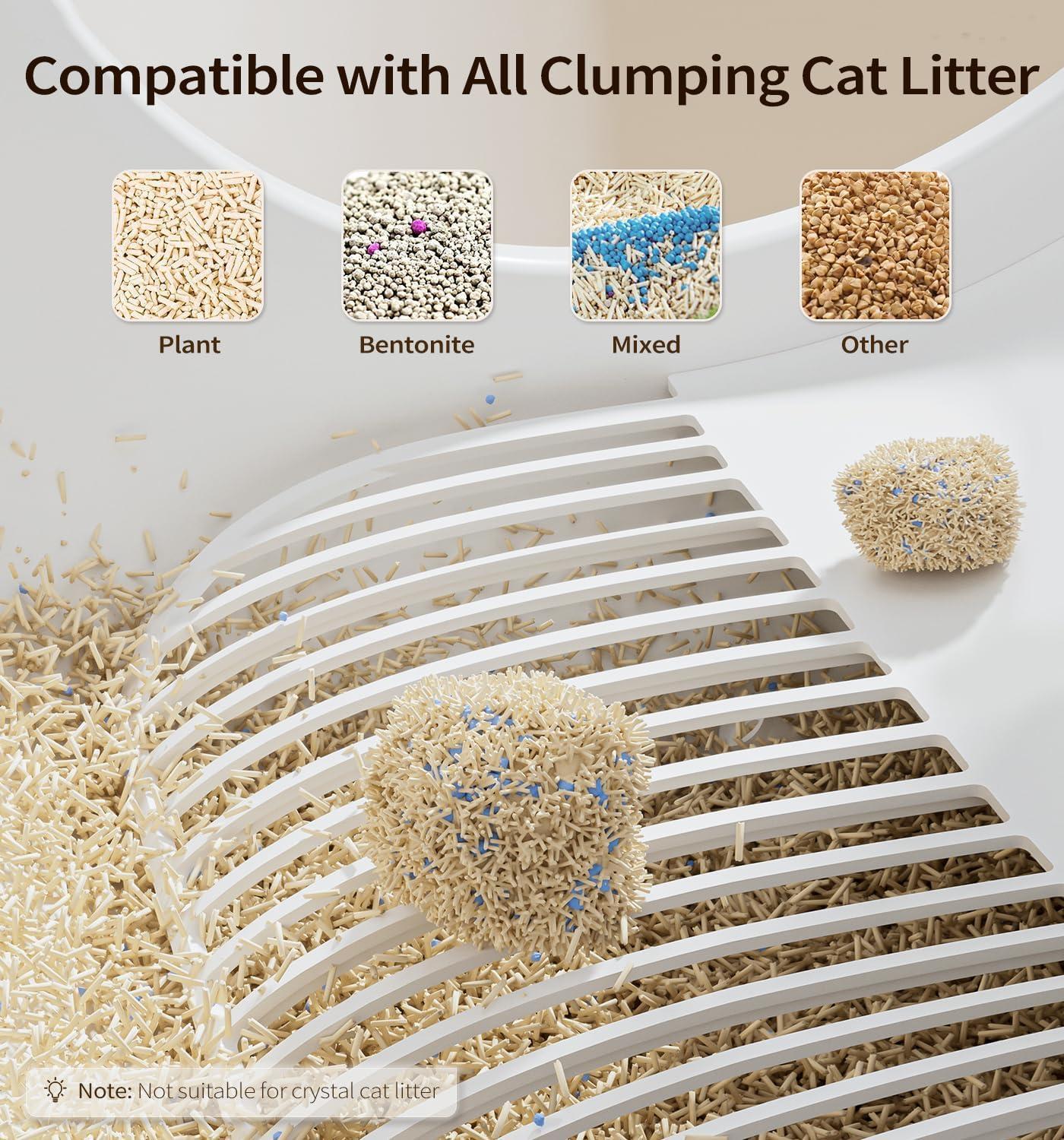 60L Automatic Cat Litter Box with App Control & Self-Cleaning